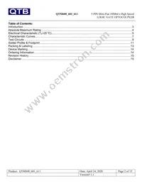 QTM611T1 Datasheet Page 2