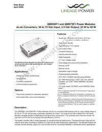 QW075F1 Datasheet Cover