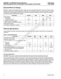 QW075F1 Datasheet Page 2