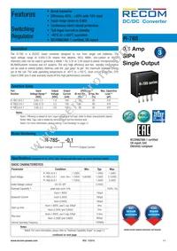 R-78S3.3-0.1 Datasheet Cover