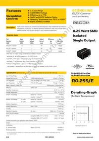 R0.25S-1205/EHP Datasheet Cover