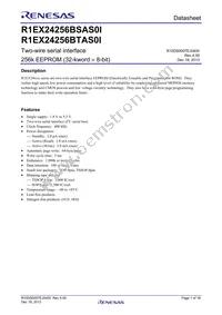 R1EX24256BSAS0I#U0 Datasheet Cover