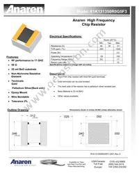 R1K131350R0G5F3 Datasheet Cover