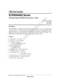 R1RW0408DGE-2PR#B0 Datasheet Page 3