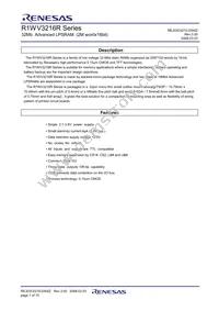 R1WV3216RBG-7SR#B0 Datasheet Cover