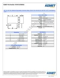 R474F14705001K Datasheet Cover