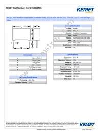 R474F210050A1K Datasheet Cover