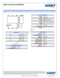 R474I22205001K Datasheet Cover