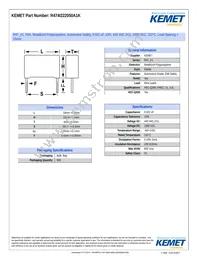 R474I222050A1K Datasheet Cover