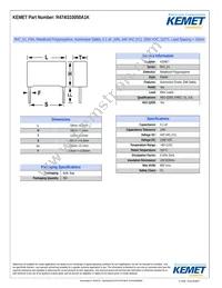 R474I310050A1K Datasheet Cover