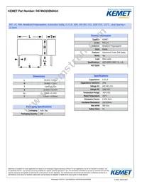 R474N315050A1K Datasheet Cover