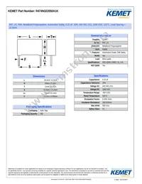 R474N322050A1K Datasheet Cover