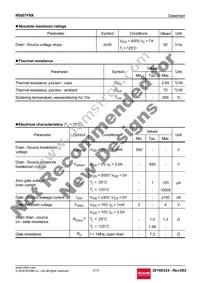 R5007FNX Datasheet Page 2