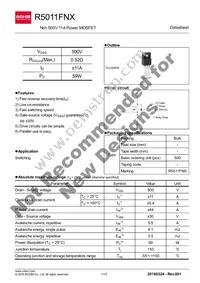 R5011FNX Datasheet Cover