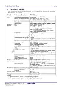 R5F2120CKFP#W4 Datasheet Page 4