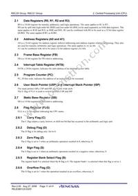 R5F2120CKFP#W4 Datasheet Page 13