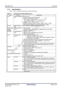 R5F21324MNSP#U0 Datasheet Page 2