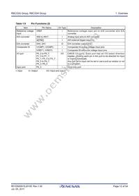 R5F21334GKFP#V0 Datasheet Page 12