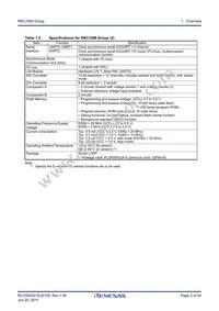 R5F2135CMNFP#X4 Datasheet Page 3