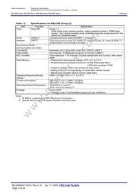 R5F2136AEJFP#W4 Datasheet Page 5