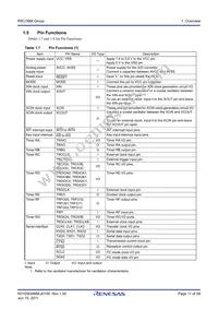 R5F2136CMNFP#30 Datasheet Page 11