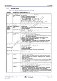 R5F2138CMNFP#V0 Datasheet Page 2