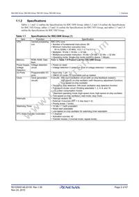 R5F2138CWKFP#W4 Datasheet Page 2