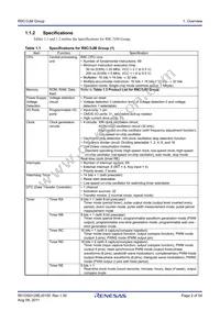 R5F213J6MNNP#U0 Datasheet Page 2