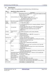 R5F35L2EDFE#U0 Datasheet Page 2