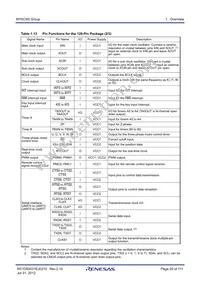 R5F3650TNFB#30 Datasheet Page 20