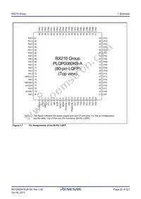 R5F52105BDFP#30 Datasheet Page 22