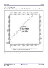 R5F563TEDDFB#V0 Datasheet Page 21