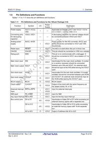 R5F64112DFB Datasheet Page 18