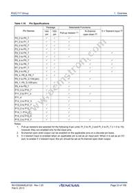 R5F64179PFD Datasheet Page 23