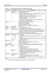 R5F64189PFD#UB Datasheet Page 4