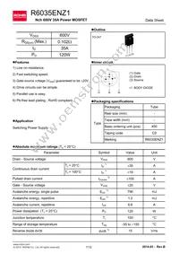 R6035ENZ1C9 Datasheet Cover