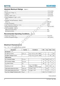 R7779AGS Datasheet Page 4
