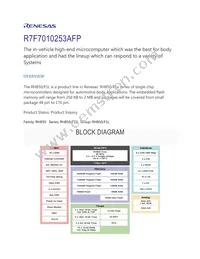 R7F7010253AFP#AA1 Datasheet Cover