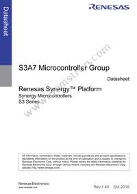 R7FS3A77C2A01CLK#AC1 Datasheet Cover