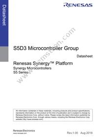 R7FS5D37A3A01CFP#AA0 Datasheet Cover