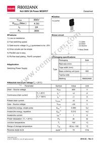 R8002ANX Datasheet Cover