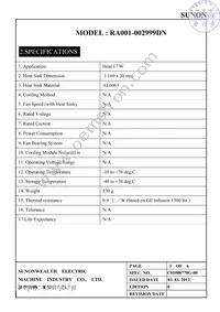 RA001-002999DN Datasheet Page 4