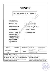 RA001-003999DN Datasheet Cover