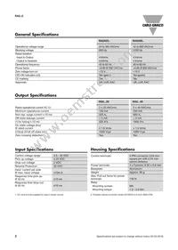 RA2A23D40C Datasheet Page 2