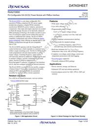 RAA2108502GLG#AG0 Datasheet Cover