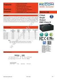 RAC04-09SGB Datasheet Cover