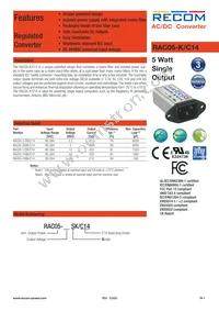 RAC05-3.3SK/C14 Datasheet Cover