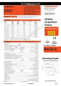 RAC10-3.3SA-E-ST Datasheet Cover