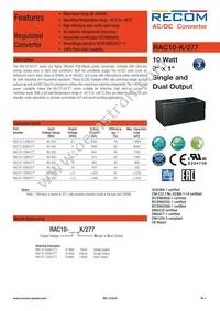 RAC10-3.3SK/277 Datasheet Cover