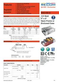 RAC150-48SG/ENC Datasheet Cover